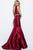 JVN59891 Embellished Deep V-neck Mermaid Dress