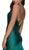 Nox Anabel - C034P Sweetheart Mikado Mermaid Dress With Train In Green