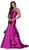 Nox Anabel - C034P Sweetheart Mikado Mermaid Dress With Train In Purple