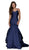 Nox Anabel - C034P Sweetheart Mikado Mermaid Dress With Train In Blue