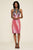 Tadashi Shoji - Ombre Sequined Halter Neck Short Column Dress In Pink and Black