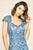 Tadashi Shoji - Nowak Sequin Embroidered Gown In Blue