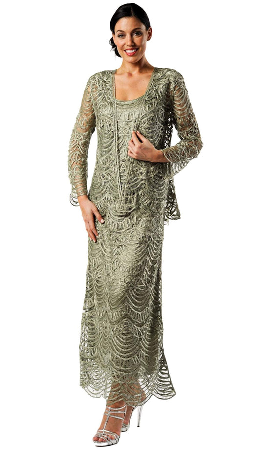 Soulmates - C1060- Three Piece Scallop Jacket Top Skirt Set