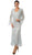 Soulmates - C1068 Beaded Silk Lace Collar Jacket with Godet Dress Set