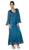 Soulmates - C1068 Beaded Silk Lace Collar Jacket with Godet Dress Set
