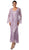 Soulmates - C1068 Beaded Silk Lace Collar Jacket with Godet Dress Set
