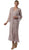 Soulmates - C1068 Beaded Silk Lace Collar Jacket with Godet Dress Set