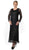 Soulmates - C12016 Beaded Hand Crochet Bolero Jacket Dress Set in Black