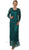 Soulmates - C12016 Beaded Hand Crochet Bolero Jacket Dress Set in Green