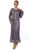 Soulmates - C12016 Beaded Hand Crochet Bolero Jacket Dress Set in Purple