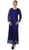 Soulmates - C12016 Beaded Hand Crochet Bolero Jacket Dress Set in Blue