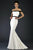 Janique C1456 - Off Shoulder Mermaid Silhouette Gown In White and  Black