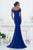 Janique C1458 Classy Off-Shoulder Evening Gown  in Blue