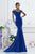 Janique C1458 Classy Off-Shoulder Evening Gown  in Blue