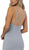 Nox Anabel - C234 Iridescent Sleeveless V Neck Mermaid Gown In Blue and Silver