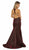 Nox Anabel - C237 Sleeveless Halter Mermaid Dress With Train In Red