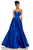 Sherri Hill - 52850 Strapless Sweetheart Long A-Line Satin Dress In Blue