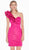 Ashley Lauren - 4172 Ruffled One Shoulder Fitted Dress In Pink