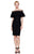 Tadashi Shoji - Flounce Off-Shoulder Pintuck Pleated Cocktail Dress In Black
