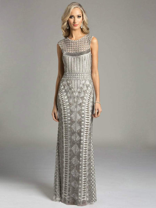 Lara Dresses - Pulchritudinous Egyptian-Inspired Evening Gown 33262, Silver