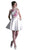 Cinderella Divine - C80192 Two Piece Floral Applique A-line Dress In White