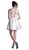 Cinderella Divine - C80192 Two Piece Floral Applique A-line Dress In White