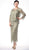 Soulmates - C80952 Embroidered Floral Lace Three Piece Evening Gown