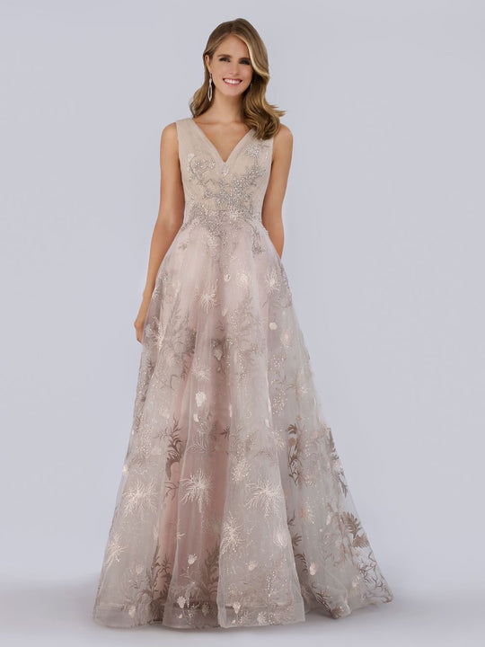 Lara Dresses - 29764 Jewel-Ornate Bodice Embroidered A-Line Gown