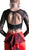 Cinderella Divine - CA318 Two Piece Lace Mikado Ruffled Mermaid Dress In Red and Black