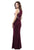 Cachet - Beaded Halter Neckline Evening Gown 57817L in Red