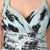 Cachet - Halter Printed Long Dress 56203 in Green and Black