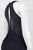 Cachet - 56727H Embellished Halter Neck Stretch Lace Dress in Blue