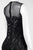 Cachet - Sequined Long Dress 57753 in Black