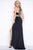 Cassandra Stone - High Neck Gown Style 50415A in Black and Gold