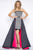 Cassandra Stone - Two Piece Gown Style 65919A  in Gray and Pink