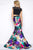 Cassandra Stone - Two Piece Gown Style 65932A in Black and Multi-Color