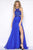 Cassandra Stone - High Neck Gown Style 65942A in Blue