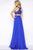 Cassandra Stone - High Neck Gown Style 65942A in Blue