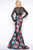 Cassandra Stone - Two Piece Gown Style 79099A in Black, Multi-Color and Floral