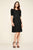 Tadashi Shoji - Cross-Over Off-Shoulder A-Line Dress In Black
