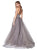 Cinderella Divine - CD0128 Applique Detailed Bodice Tulle A-Line Gown In Gray
