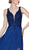 Cinderella Divine - CD0133 Sleeveless V Neck Lace Bodice Chiffon Gown In Blue