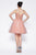 Cinderella Divine - CD0137 Jeweled Lace Glitter Tulle Cocktail Dress In Pink