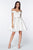 Cinderella Divine - CD0140 Off Shoulder Satin A-Line Dress In White