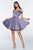 Cinderella Divine - CD0140 Off Shoulder Satin A-Line Dress In Purple