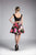 Cinderella Divine - CD701S Two Piece Beaded Lace Floral Cocktail Dress In Black and Print