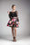 Cinderella Divine - CD701S Two Piece Beaded Lace Floral Cocktail Dress In Black and Print