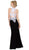 Cinderella Divine - Illusion Lace Appliqued Sheath Gown
