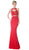 Cinderella Divine - Illusion Lace Appliqued Sheath Gown