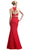 Cinderella Divine - Illusion Lace Appliqued Sheath Gown